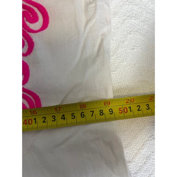 Mexican Embroidered Floral Blouse One Size Fits All Boho Handmade Cotton Top - Picture 4 of 5